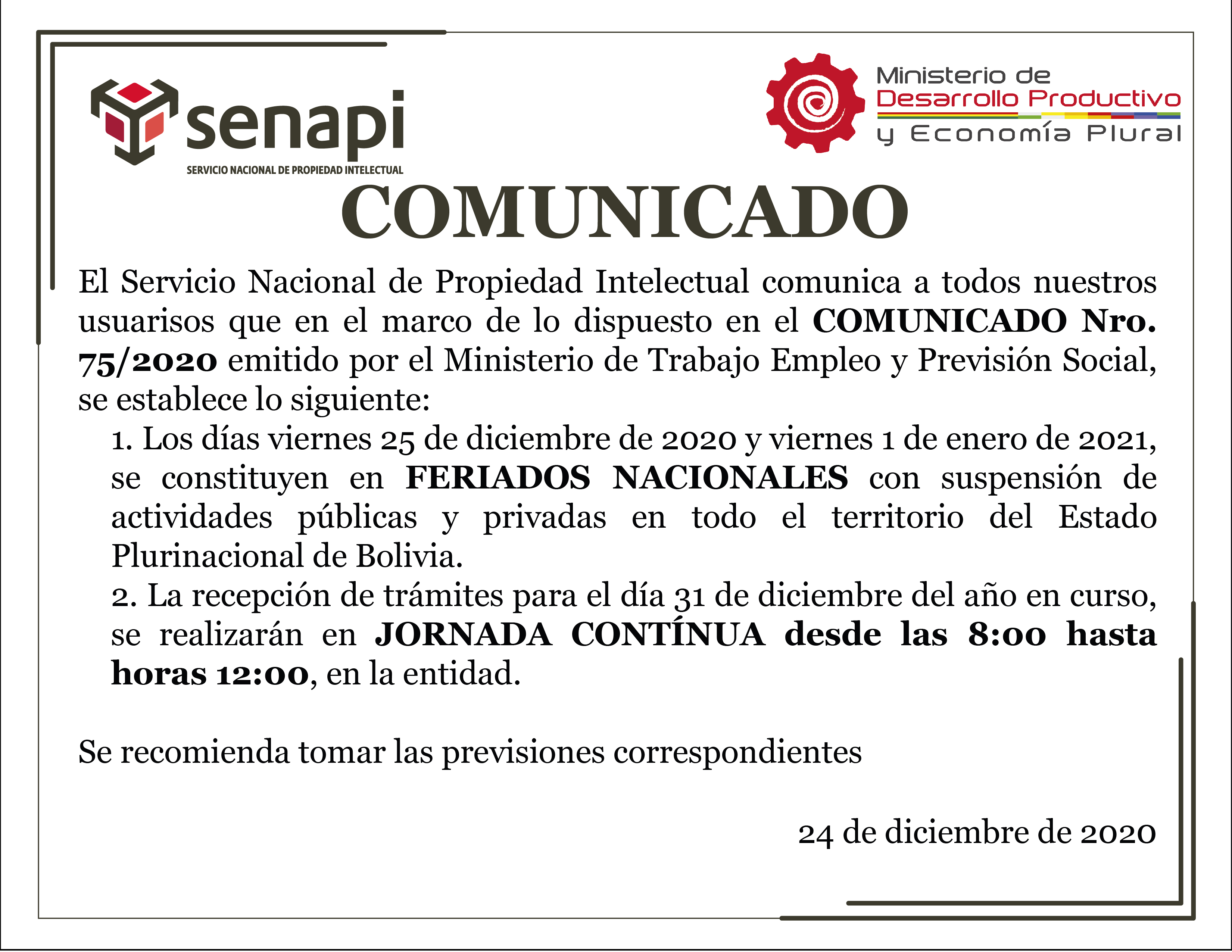 Comunicado