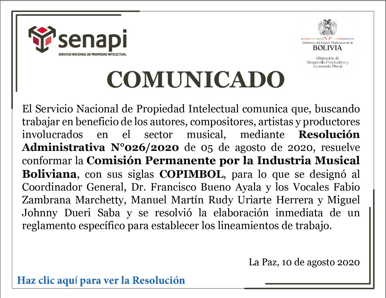 Comisión Permanente por la Industria Musical Boliviana