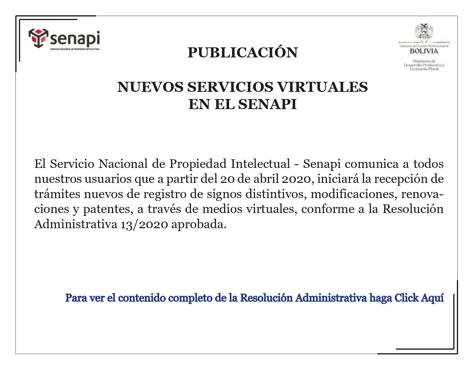 Nuevos servicios virtuales